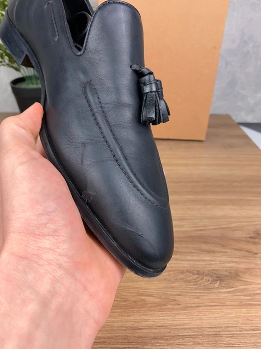 Buty Zign r. 42 - czarne skórzane mokasyny męskie