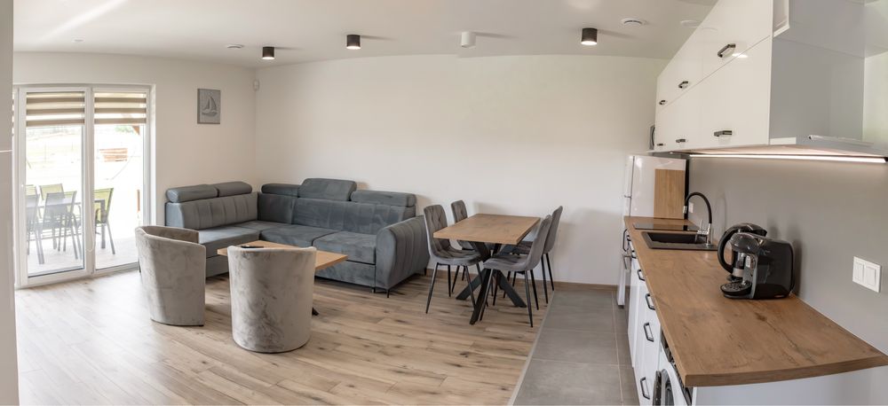 Domki Apartamenty na mazurach 7-14  osób. Całoroczny z balią