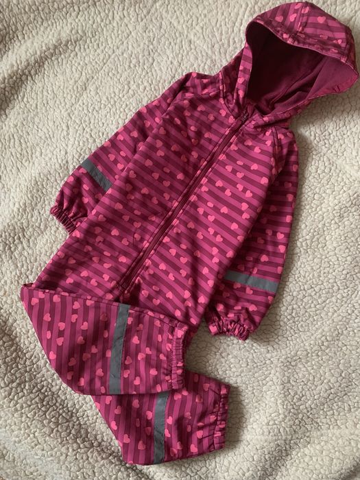 Дитячий комбінезон на флісі софтшел дощовик x-mail 104-110см