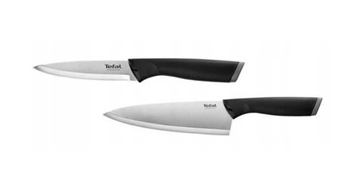 Zestaw 2 noży TEFAL ESSENTIAL NÓŻ SZEFA Kuchni + NÓŻ Obierak. JAKOŚĆ