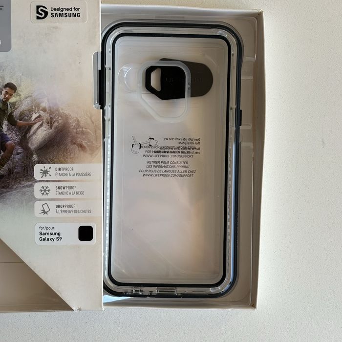 Capa Lifeproof Next para Samsung Galaxy S9 Transparente e Preta NOVA