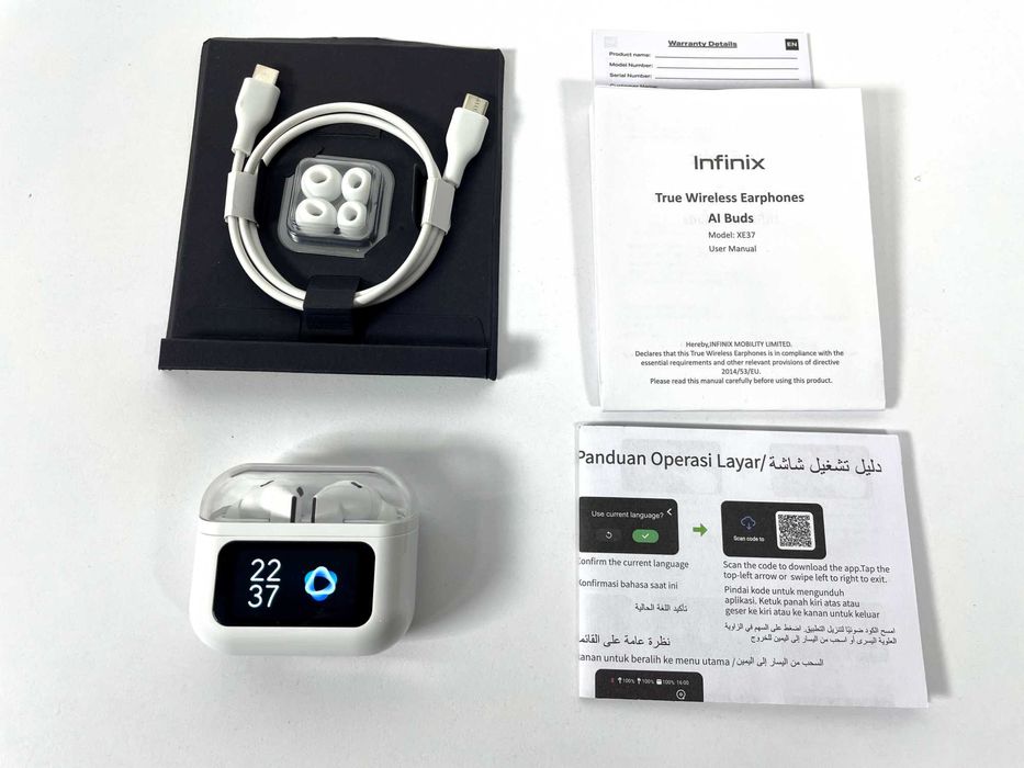 Infinix AI Buds Навушники з перекладом у реальному часі, LED екран