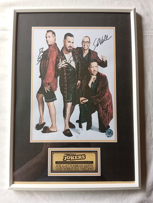 Moldura Série Impractical Jokers com Autógrafos (A4)