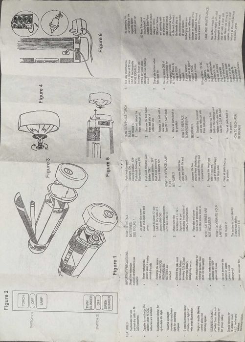 Lanterna Vintage 4 funções