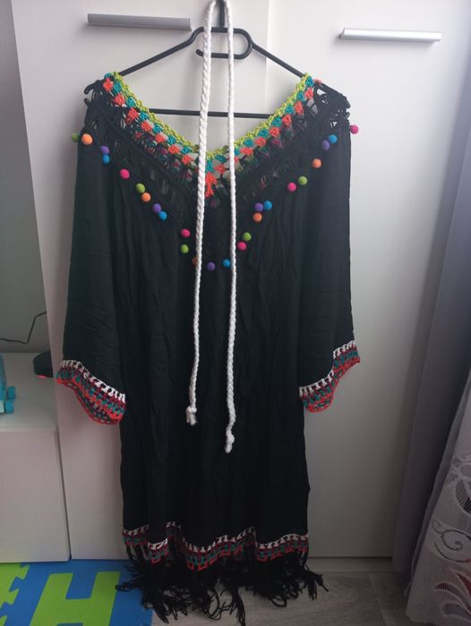 Sukienka plażowa tunika boho rozmiar uniwersalny unikat