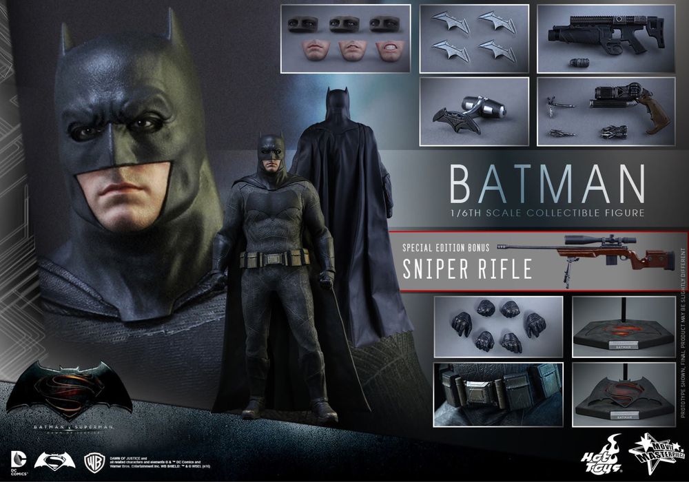 Фигурка 1/6 hot toys mms 342 BATMAN VS SUPERMAN : DOJ – BATMAN Special Edition