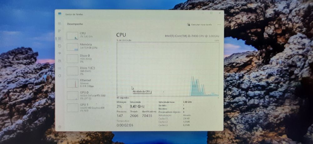 Pç Dell LowGamer 7ªG| i5 ou i7 |16G|NVMe256+HDD500|RTX3050-6G|5G+BT|W11