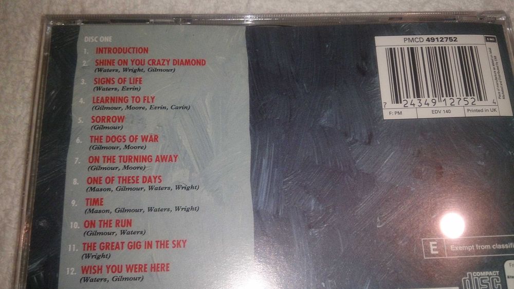 pink floyd: in concert - delicate sound of thunder (video cd duplo)