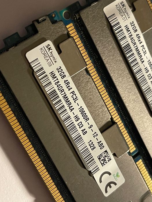 32Gb DDR3 ECC 1333 | Como Novas