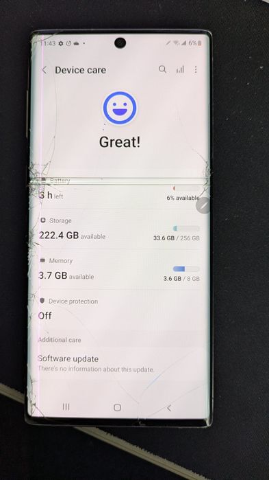 Samsung Galaxy Note 10 8/256GB (N970U1) Aura Glow + Чохол