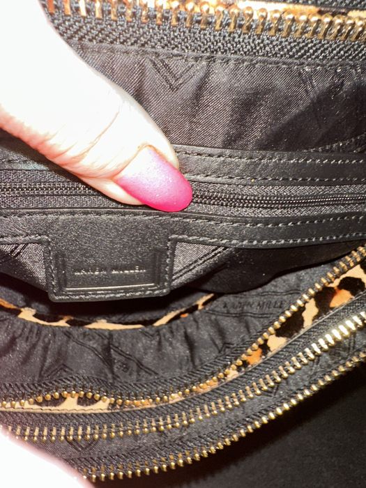 Кожанная сумка Каren Millen,Италия,в гикарном леопардовом принте