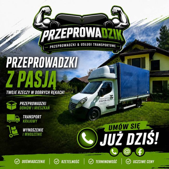 Przeprowadzki prywatne/firmowe-Transport mebli-Transport 3,5t-24h/7