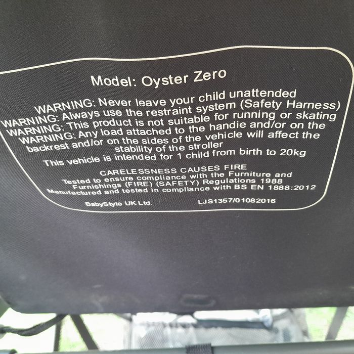 Wózek spacerowy Oyster Zero