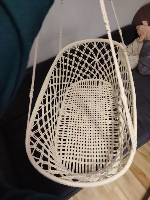 Wiszący kosz mojżesza makrama kołyska