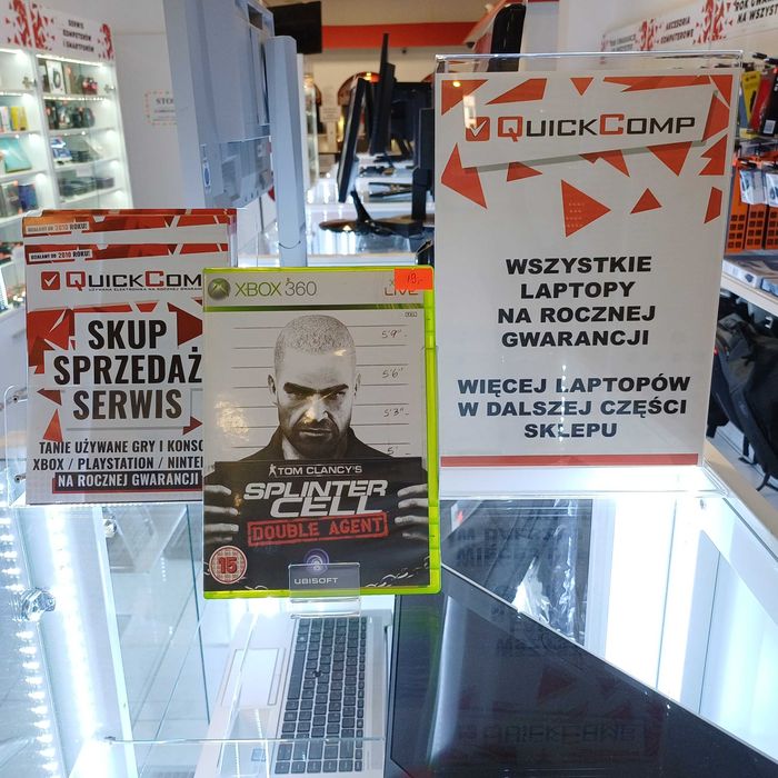 Gra XBOX 360 / X Series Tom Clancy's Splinter Cell Double Agent Gwarancja 1 rok QUICK-COMP Przemyśl