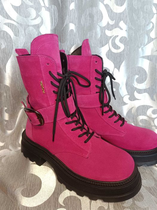 Ботинки чоботи з натуральної замші