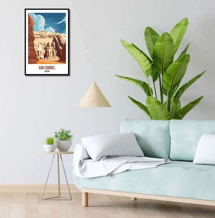 Plakat 40x60cm Abu Simbel