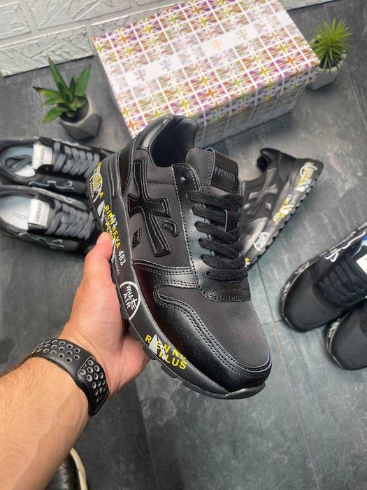 ТРЕНДОВЫЕ! 43 (27,5 см.) PREMIATA MICK премиата мик черные кроссовки