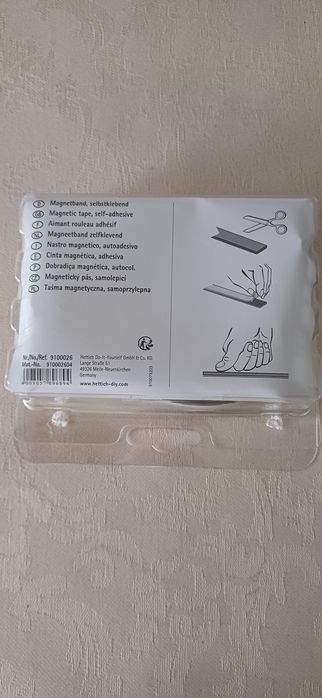 Cinta magnetica adesiva Hettich -2,5mt compr x 19mm larg