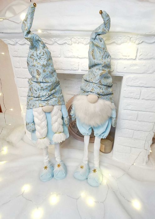 Різдвяний гном 95 см, гном декор, скандинавський гном