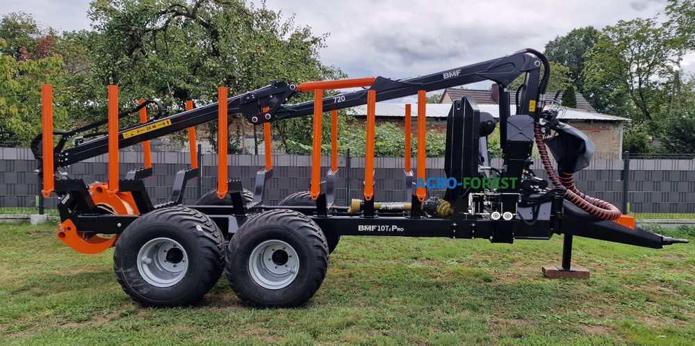 Nowa Przyczepa Leśna BMF 10T2 PRO 720 7.2m Zrywka Leasing on-line 24h