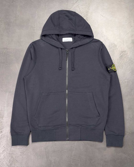 Худі STONE ISLAND 64251 Classic Zip Hooded Sweatshirt Dark Blue