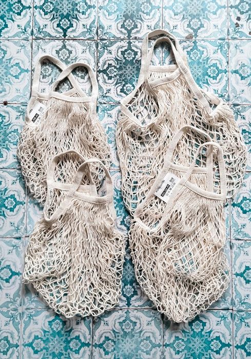 4 siatki torebki wielorazowe Ikea