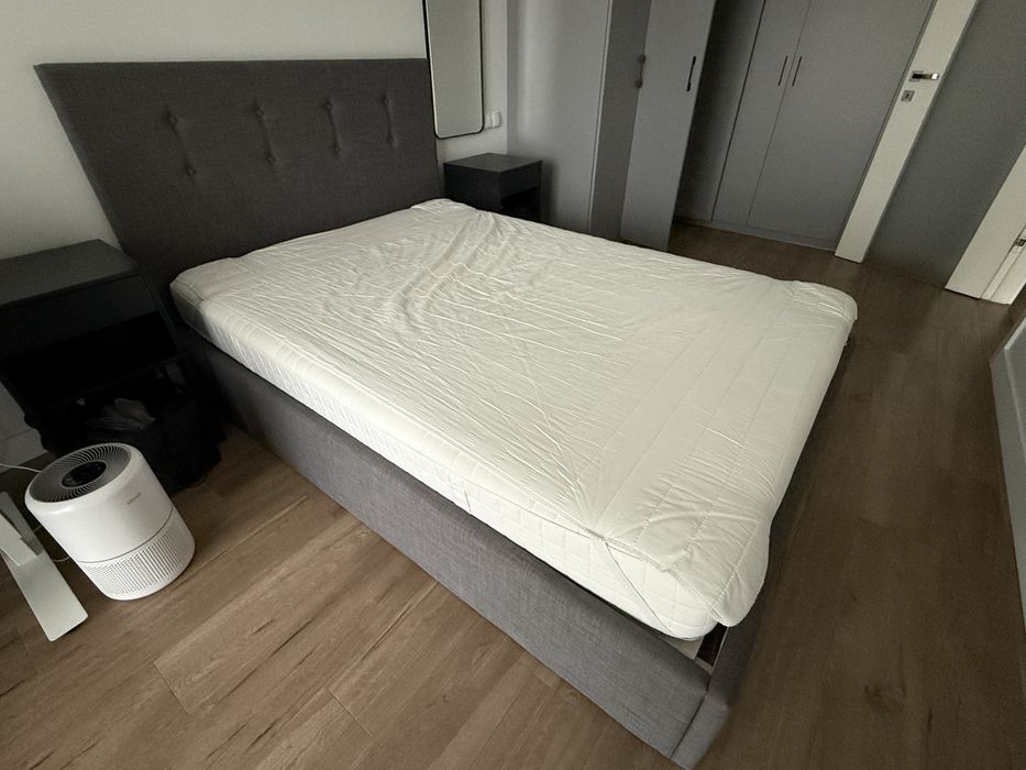 Lóżko ikea gvarv z materacem matrand ikea