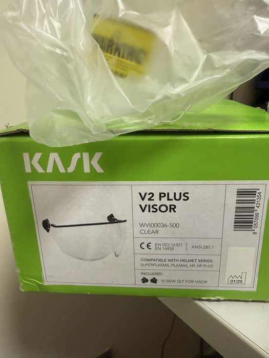 Osłona ochronna oczu wizjer KASK V2 PLUS - przezroczysta