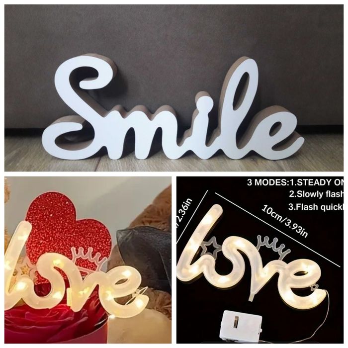"Love"светиьник/сувенир smile