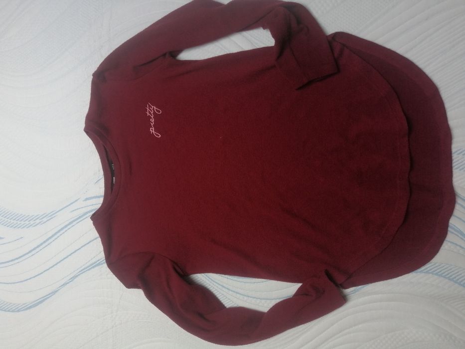 Swetr Sinsay rozmiar S burgundowy