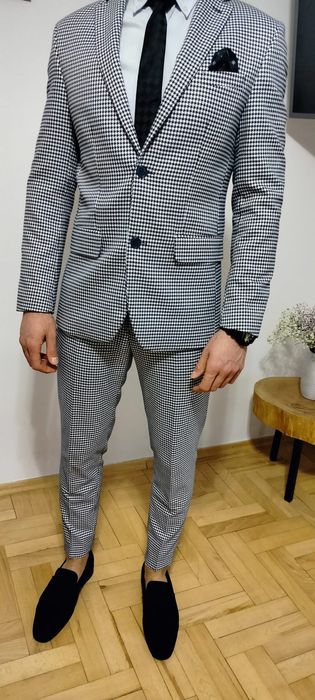 Garnitur Męski Pepitka