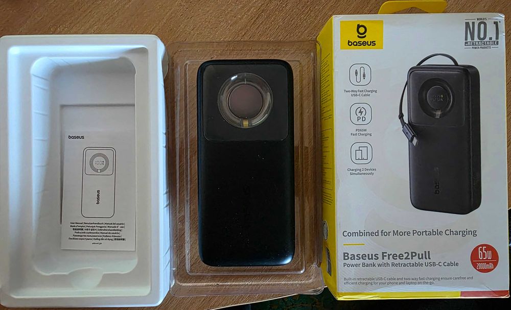 Павербанк Baseus EnerCore 20000mAh 67W (PD/QC) — Для ноутбука