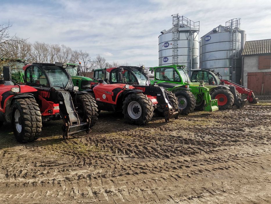 Manitou MLT 737 , JCB 541-70, Merlo Claas USZKODZONA