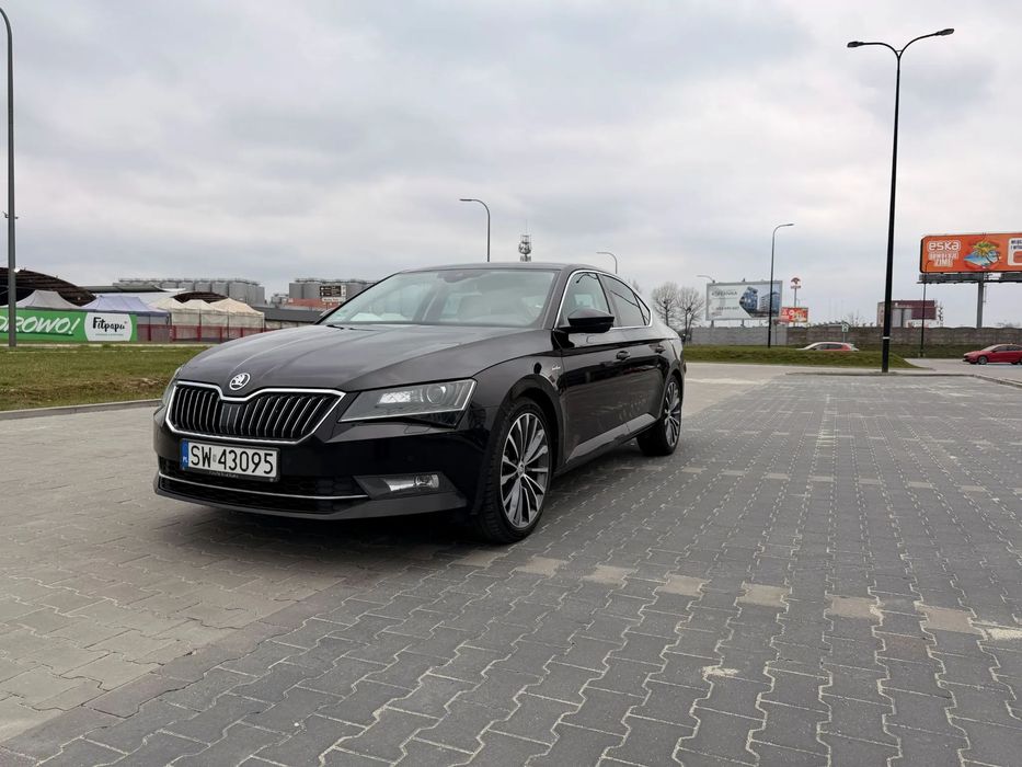 Skoda Superb 2.0 TDI L&K + wiele dodatków, Serwis ASO, Faktura VAT