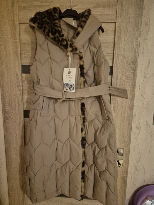 Kamizelka długa pikowana