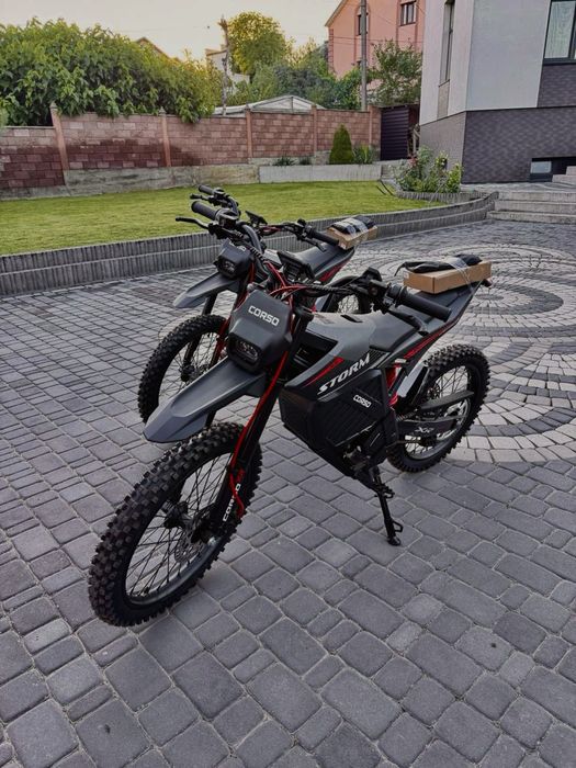 Пітбайк електричний Corso Storm E-3000 Rally SM-42506 - Гарантія 12 місяців, двигун 2999W, акумулятор літієвий 72V27AH