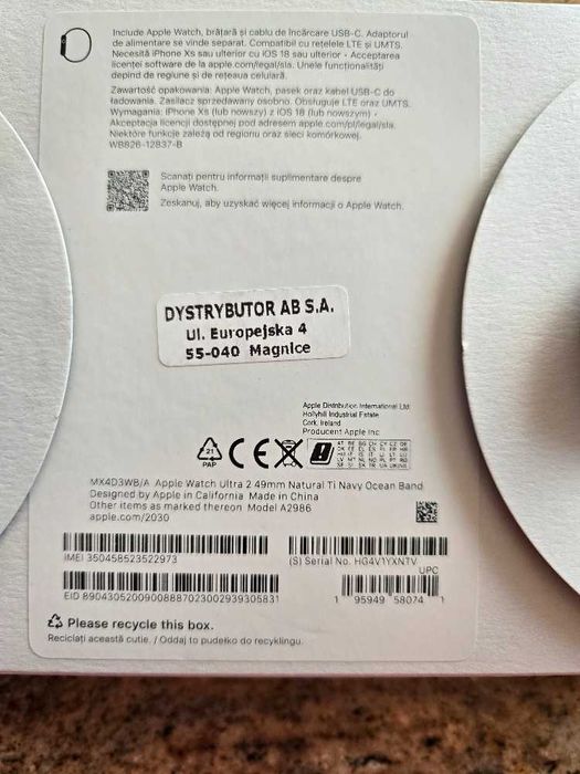 Smartwatch Apple Watch Ultra 2