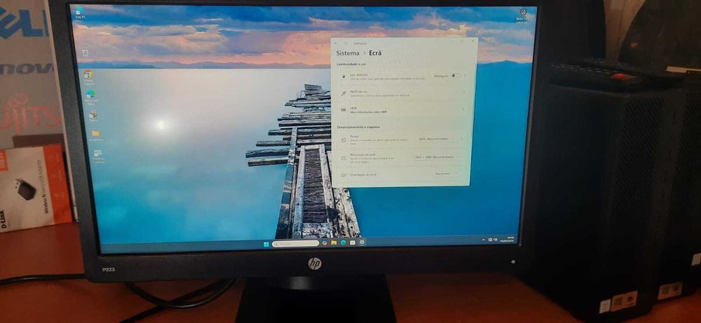 Monitor HP 22"P ProDisplay P223 FULL-HD-LED|1920x1080|VGA/DP|Preto