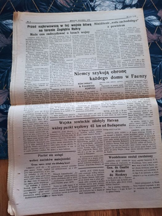 Dziennik Żolnierza APW 28 listopada 1944