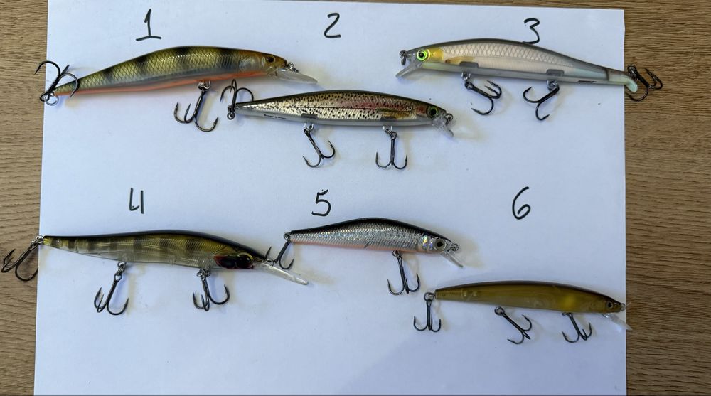 Amostras Rapala, storm, spro