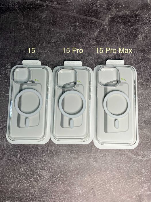 Чохол Clear Case MagSafe + Animation для iPhone 15 15 Pro Max Айфон