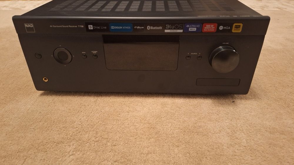 Amplituner Nad t758v3 t758 v3 dirac live dolby atmos 4k dts-hd bluos