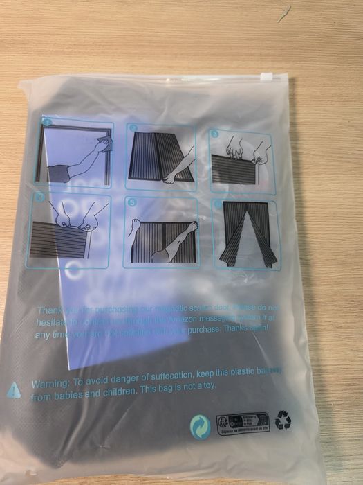 Moskitiera na drzwi i okno 110x200,