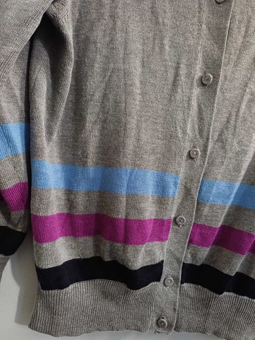 Sweter szary rozpinany, krótszy HOBBS r. M