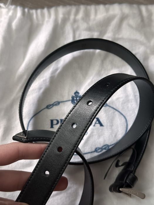 Ремінь PRADA  шкіряний