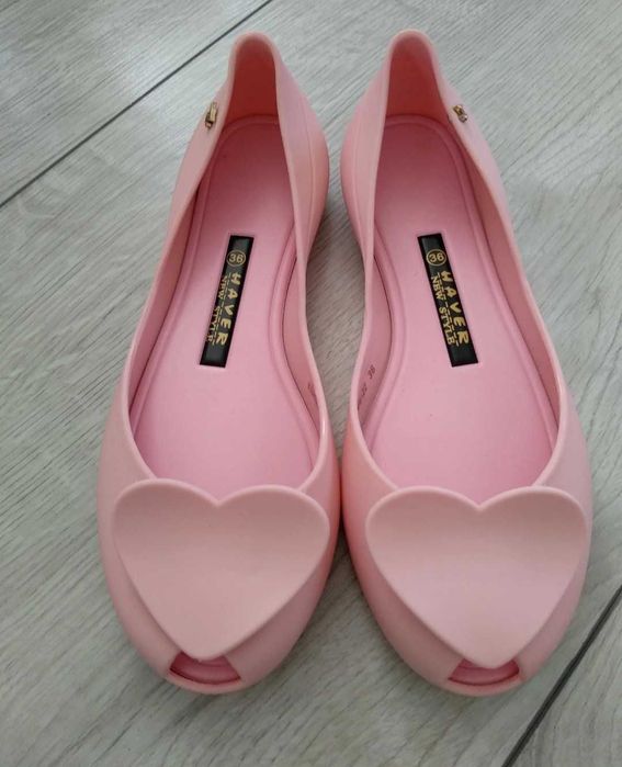Meliski  gumowe balerinki z sercem Haver r.36