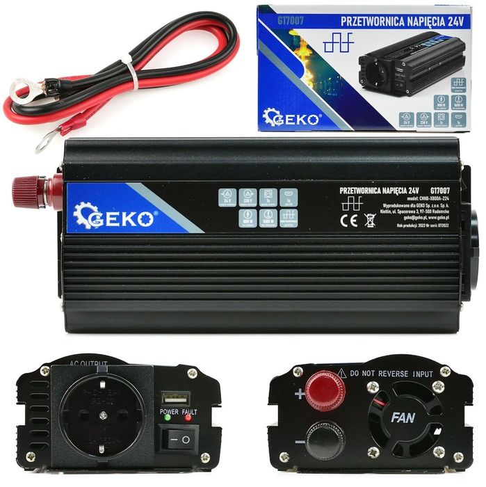 Nowa Przetwornica napięcia 24V/230V 800/1600W