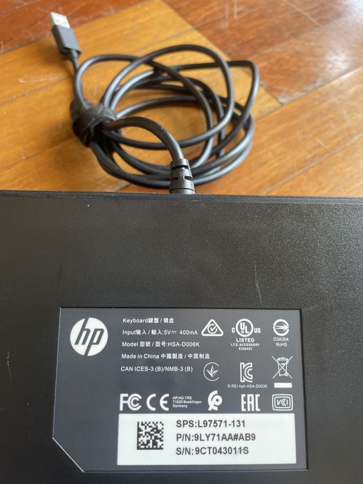Teclado mecânico hp