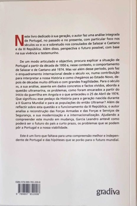 O Balanço de Uma Geração - Uma Visão Pessoal